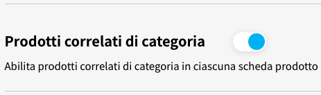 prodotti correlati di categoria