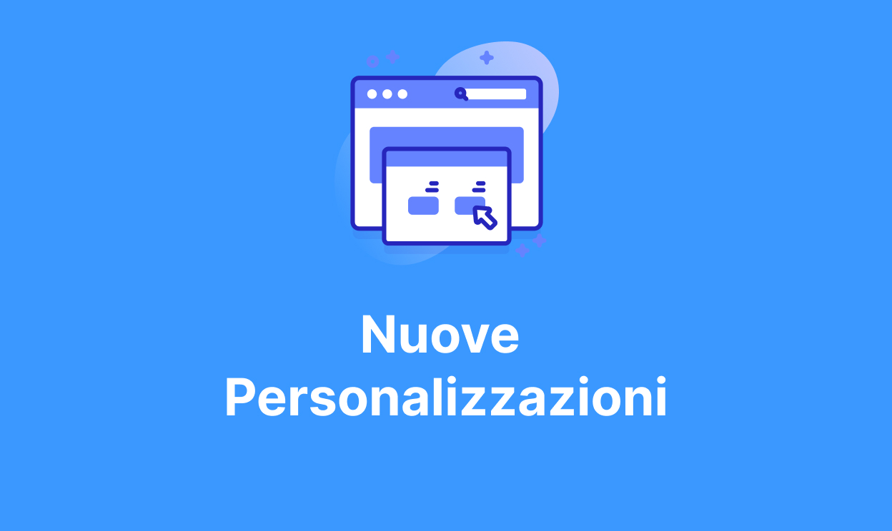 nuove personalizzazioni e favicon